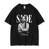 T-shirt Grafica Vintage Anni '90 Sade Uomo Donna Hip Hop Manica Corta Cotone Oversize Magliette Y2K Retro Harajuku Streetwear Top Estivo Scuro