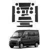 LFOTPP Interior Rubber Mats for Suzuki Every Every 3rd Console Door Interior Design (6th Generation, Wagon, Generation) DA17V/DA17W, Mats, Pockets,