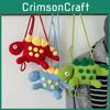 Mini Cute Dinosaur Cartoon Coin Purse Woven Bag For Boys And Girls Daily Use