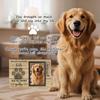 Dog Memorial Gifts for Loss of Dog, Picture Frame for 4.3x6.3in Photo with a Glass Bottle for Collect Hair, Loss of Dog Sympathy Gift - Cat Pet