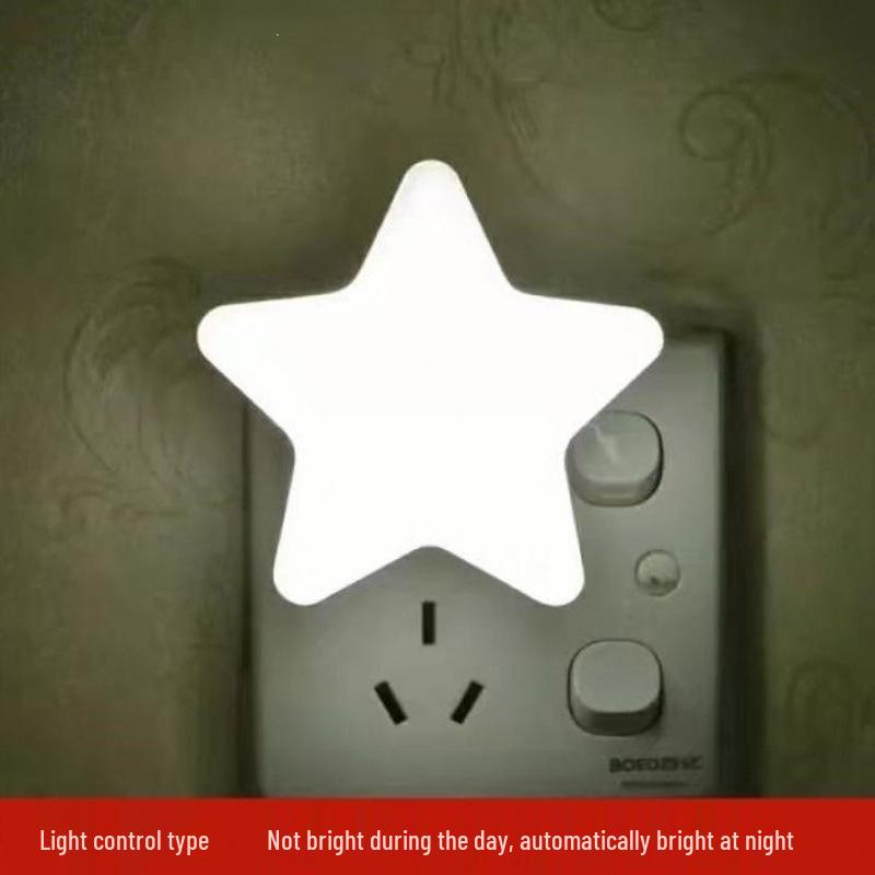 Cartoon LED Night Light with Light Sensor for Baby's Bedroom