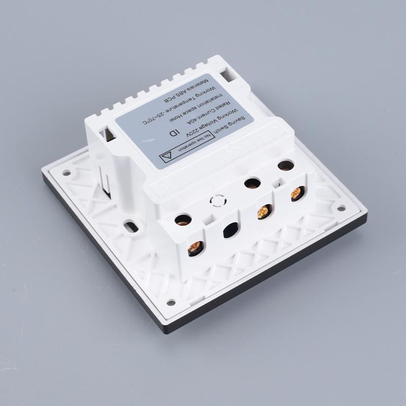 Hotel Room Power Activation Panel with Dual-Frequency Card Slot & Door Lock 20-Sec Delay