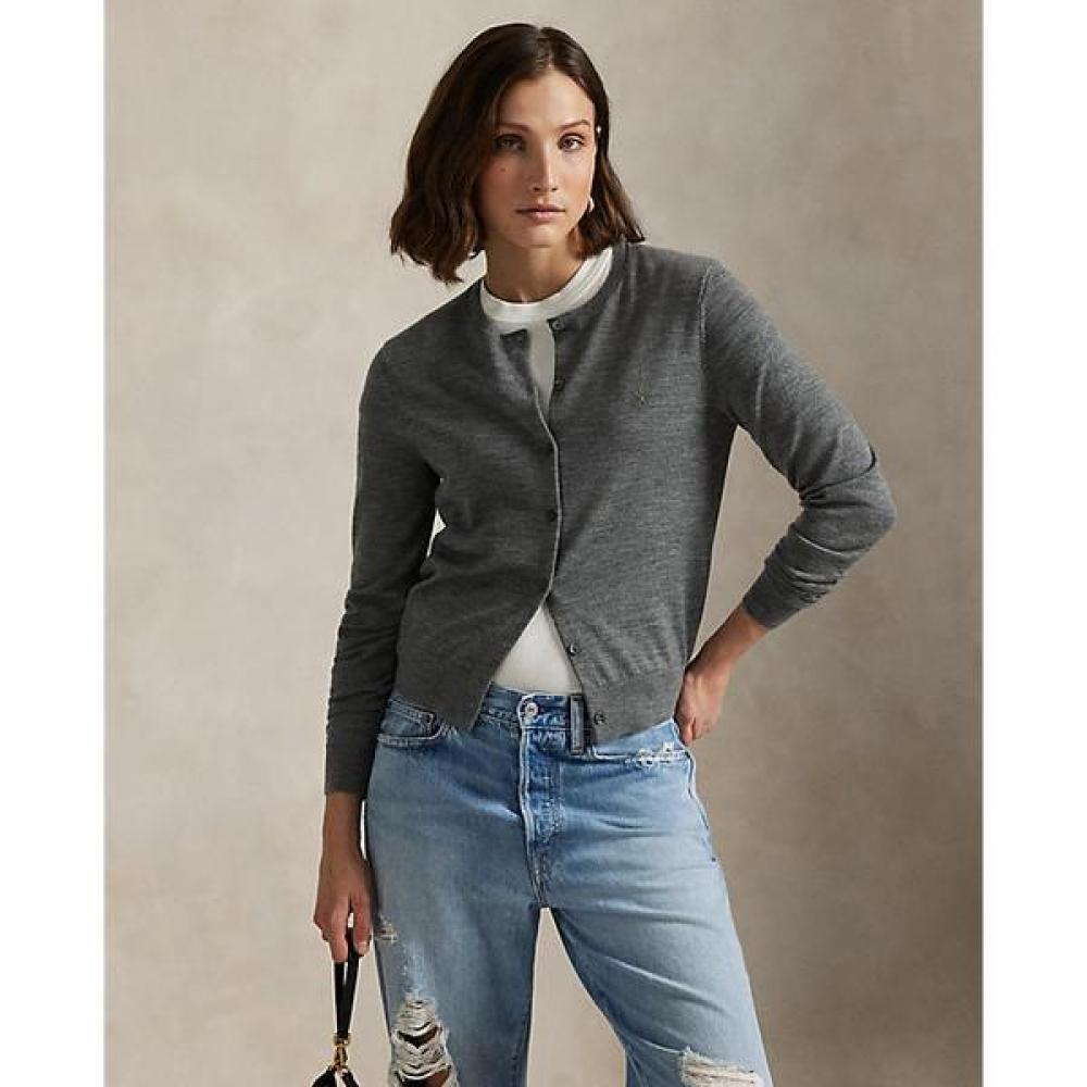 Polo Ralph Lauren Women S Wool Crewneck Cardigan wmpoSwendw20451020 XS