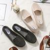Summer Women Hollow Out Loafers Woven Breathable Slip On Flat Casual Daily Office Commute Walking Shoes