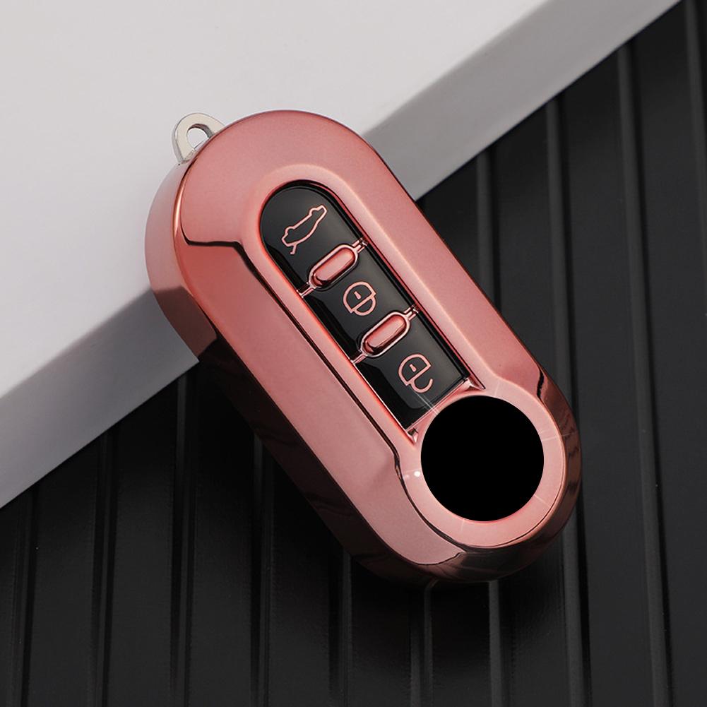 Car Flip Key Case Cover TPU Auto Key Shell Fob 3 Buttons for Fiat Ducato 500 500L Panda Grande Punto Lancia Musa Accessories