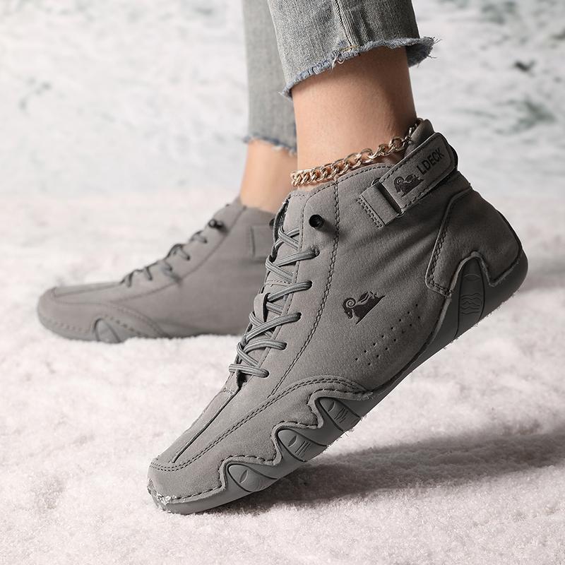 Women's High Top Sneakers Outdoor Casual Walking Boots for Autumn Free Shipping Ankle Boots Fashion Anti Slip Hiking Shoes Woman