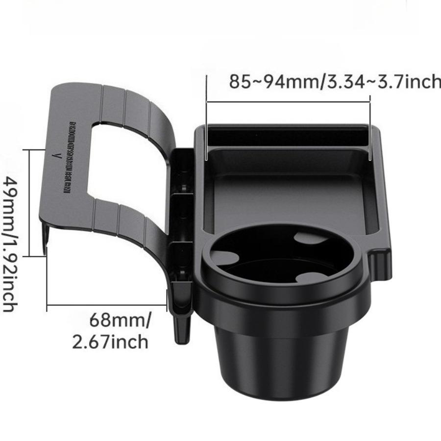 Versatile Car Storage Organizer Rack- Multi-Compartment Holder for Phone, Keys, Cups & Small Items by Door/Window