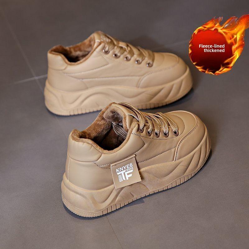 Fashion Shoes Woman 2024 Round Toe Platform Autumn Casual Female Sneakers Shallow Mouth New Creepers Small Fall Sports Winter