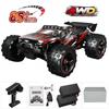 1:16 85KM/H Or 50KM/H 4WD RC Car With LED Remote Control Cars High Speed Drift Monster 4x4 Truck for Kids Vs Wltoys 124017 Toys