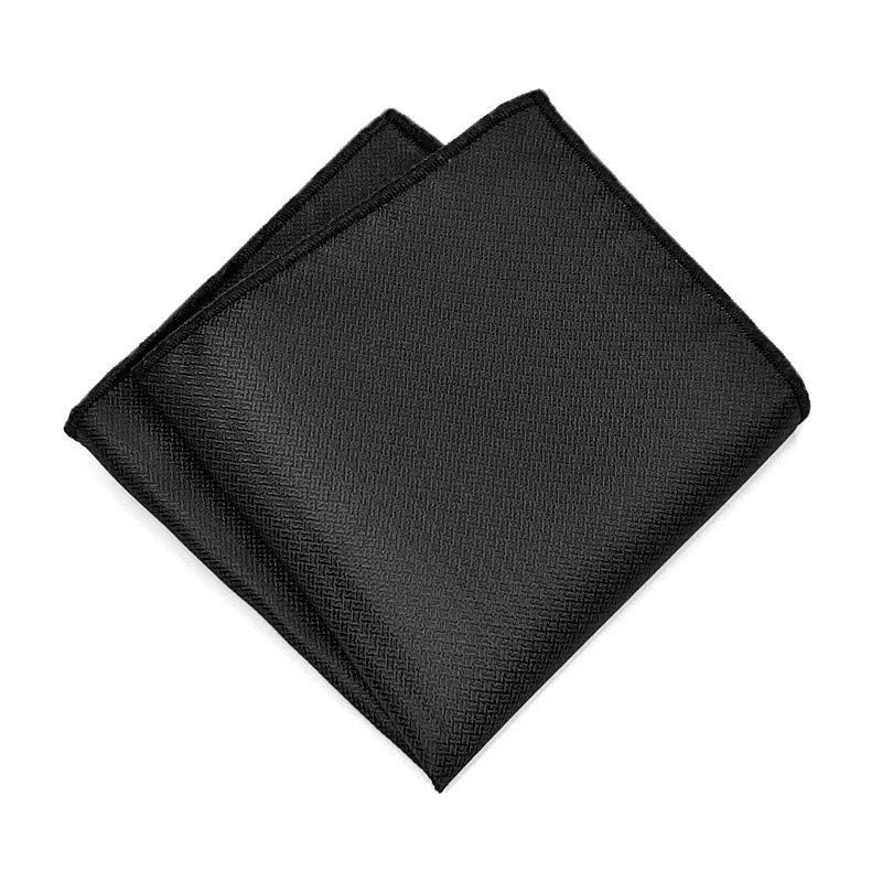 Dark Pattern Pocket Towel Trendy Man Gentleman Dress Business Wedding Suit Low-Key Elegant Single Plain Square Scarf 24*24Cm