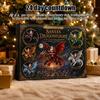 24 Day Christmas Box Santa Claus' Flying Dragon Journey Advent Calendar, Countdown Box, Calendars for Boys 2D Flat Ornaments, Festive Tree Hanging