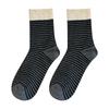 5 Pairs of Women's Spring and Autumn Color Striped Cotton Socks