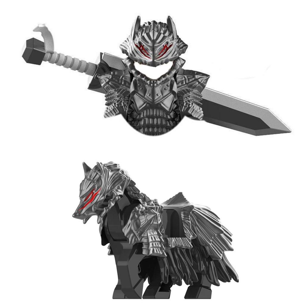 Bricks Toys Model War FQ101 FQ102 Anime Cartoon TV Dolls Wolf Mount Building Blocks for Assembling Collect Birthday Gifts Kids
