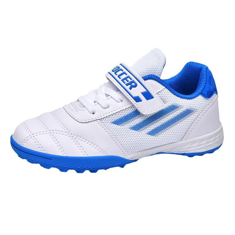 New Football Shoes Men and Women Children Velcro TF Broken Nails Young Students Grass Flat Training Shoes