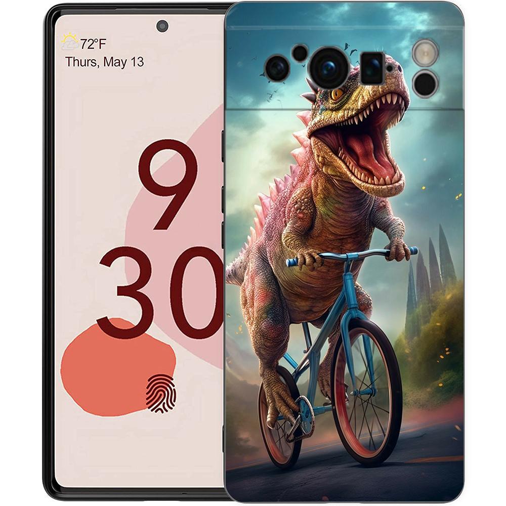 

Cartoon Dinosaur Phone Case Cover for Google Pixel 9 8 7 6 7A 6A Pro Shockproof Soft TPU 9 Pro XL Shell Capas Fundas Coque Bags Google Pixel 9