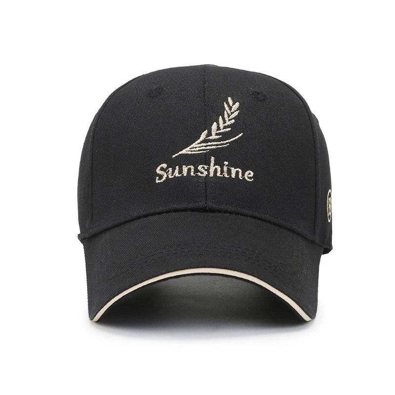 Vyšívaný Klas Pšenice Pierko Dámsky Tvrdý Vrch Klobúk s Kačacím Jazykom Ochrana pred Slnkom a Tieniaci Pár Slnečná Baseballová Čiapka Pánsky Štýl