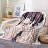 1PC The Fragrant Flower Blooms Print Flannel Blanket, High quality All Seasons, Home Decor, Warmth and Comfort, Perfect for Christmas Gifts