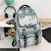 Spot Graffiti Streetwear Lightweight Backpack for Students & Casual Use
