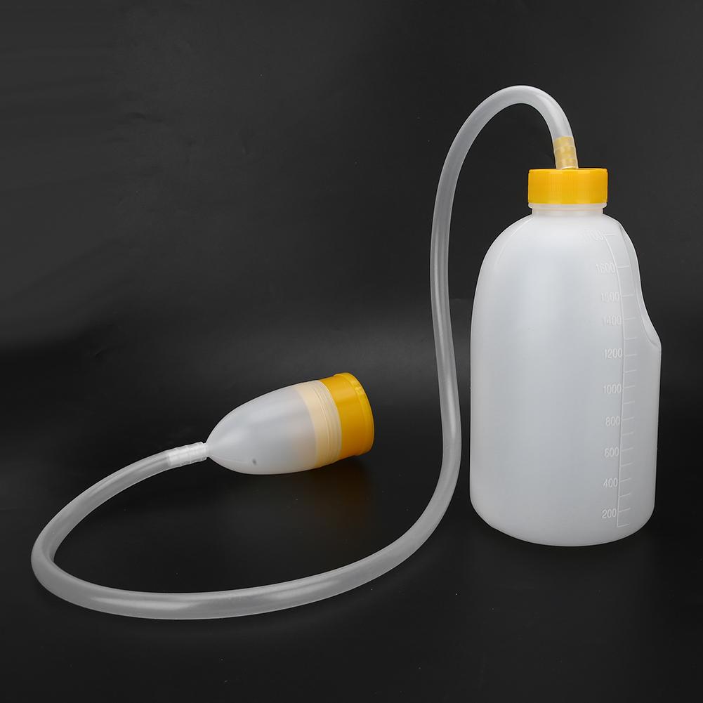 PVC 1700ml Portable Home Hospital Male Pee Bottle Urine Collector Storage with Pipe
