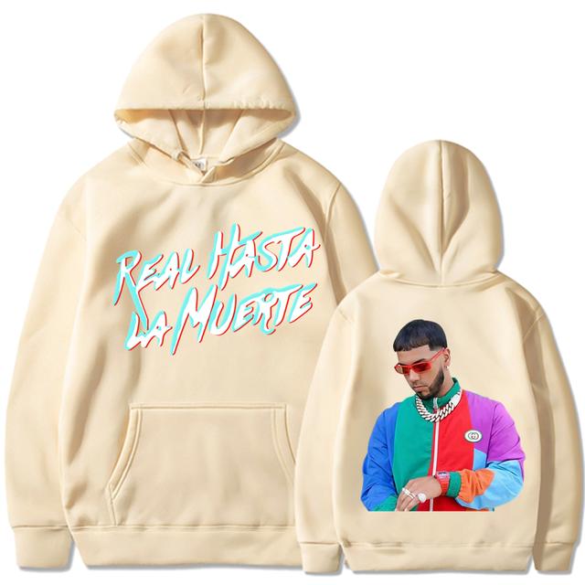 Nová hip-hop Unisex a dámská ležérní teplá sportovní mikina s kapucí Real Hasta La Muerte ležérní sportovní oblečení Unisex a dámské anime pulovry