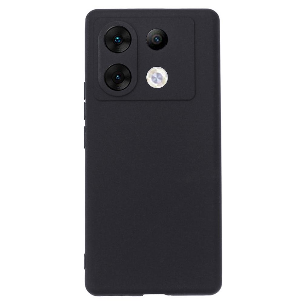 

For Infinix Zero 30 5G Case Precise Cutouts Matte TPU Anti-Fall Phone Back Cover Black