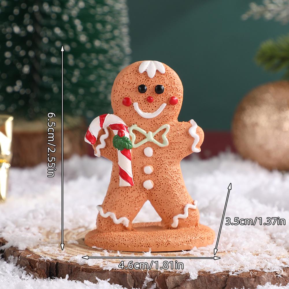 Cartoon Gingerbread Man Christmas Ornament: Holiday Window Decoration & Children's Gift