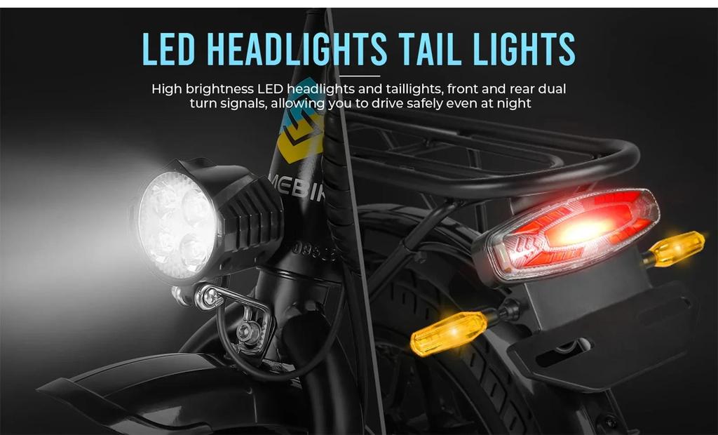 Samebike YINYU14 Klapp-Elektrofahrrad 350W 36V 7.8Ah Lithium-Batterie 14 Zoll Erwachsenen Mini City Elektrofahrrad