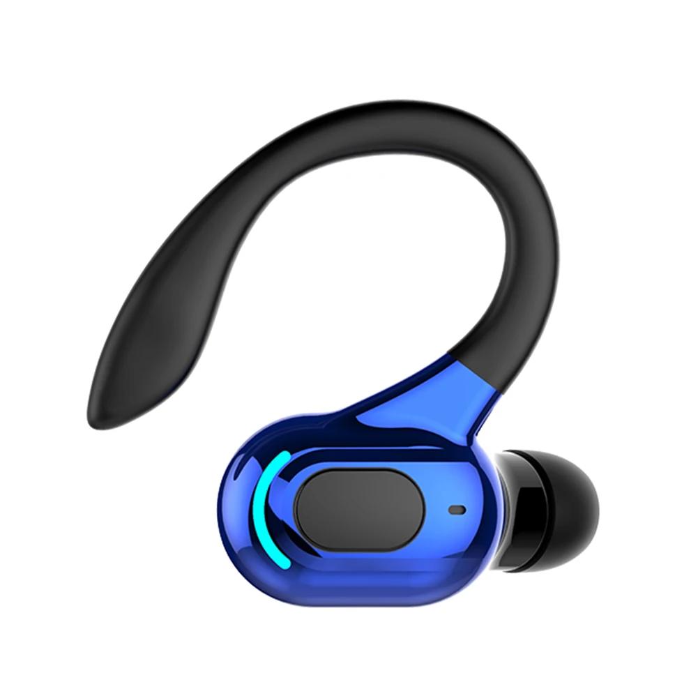 

M-F8 Waterproof Bluetooth 5.2 Single Ear Wireless Earbuds with Noise Cancellation and 10 Hours Battery Life синій
