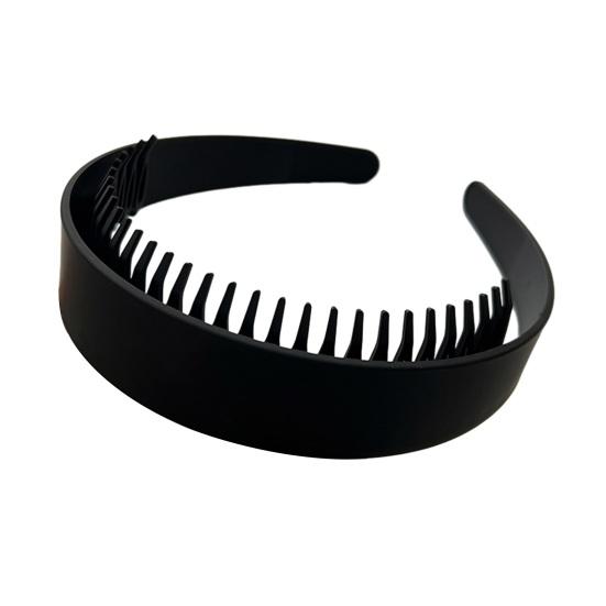 Women Headband Extra-Wide Anti-Slip Teeth Plastic Hair Hoop Strong Fixation Hairband Washing Face Hair Accessory