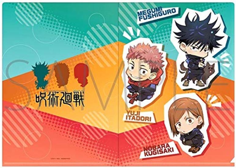 movic Jujutsu Kaisen Clear File Yuji Megumi Nobara Kugisaki Official Merchandise - Itadori Fushiguro Direct from Japan