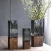 Creative 1pc Nordic Style Acrylic Vase With Base, Perfect For Party Table Centerpieces, Living Room Decoration, Ideal Gift For O