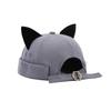 Cute Kids Brimless Hat with Cat Ears Solid Color Design Perfect for Outdoors and Breathable