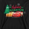 Cars Childrens/Kids Highway To Holiday Fun Lightning McQueen Heather Christmas Hoodie