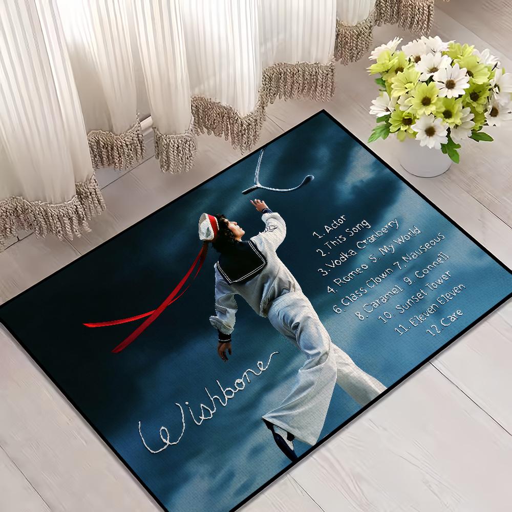 Sänger C-Conan Gray Wishbone kleiner Teppich Teppich Teppich Heimdekoration Schlafzimmermatte Flur Balkonteppich Eingang Fußmatte Dekoration