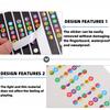Miwayer Guitar Fretboard Notes Map Labels Stickers 6 String Transparent and Black Fingerboard Fret Decals for Guitar Beginner