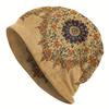 A Men'S Street Style Vintage Patterned Knit Hat - Featuring Exquisite Ethnic Geometric Designs, Durable Knit Fabric, Comfortable Elastic Fit, Casual O