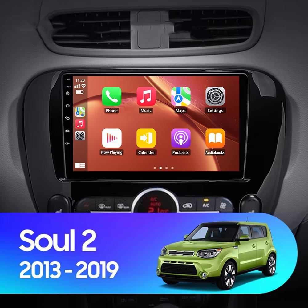 Car Radio Android For Kia Soul 2 PS 2013 - 2019 Carplay Navigation GPS Stereo Android Auto Screen Video 2din DVD 5G Wifi