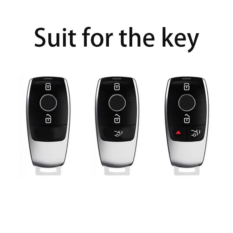 Transparent Black Car Remote Key Case Cover Fob For Mercedes Bnez A B C E Class W213 W221 W177 W205 Glc Gle Gla Glb Accessories