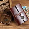 Faux Leather Journal Vintage Journal, Refillable Notebook for Travel Office Daily Writing, A5 Writing with Straps Size Lined Blank Dairy Planner, Gift