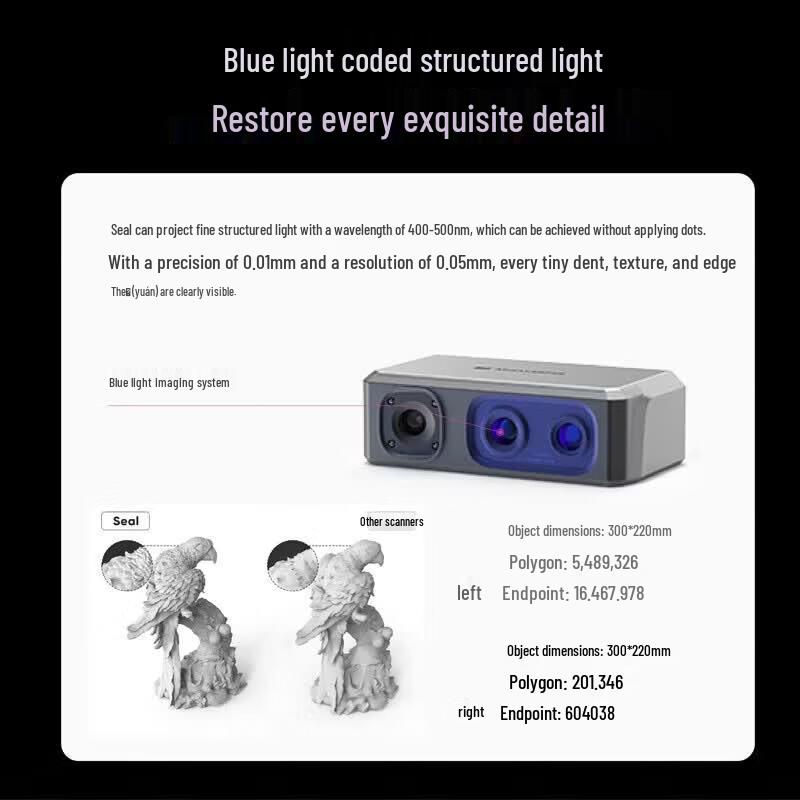 Jimu Yida Seal Lite High-Precision Handheld 3D Scanner