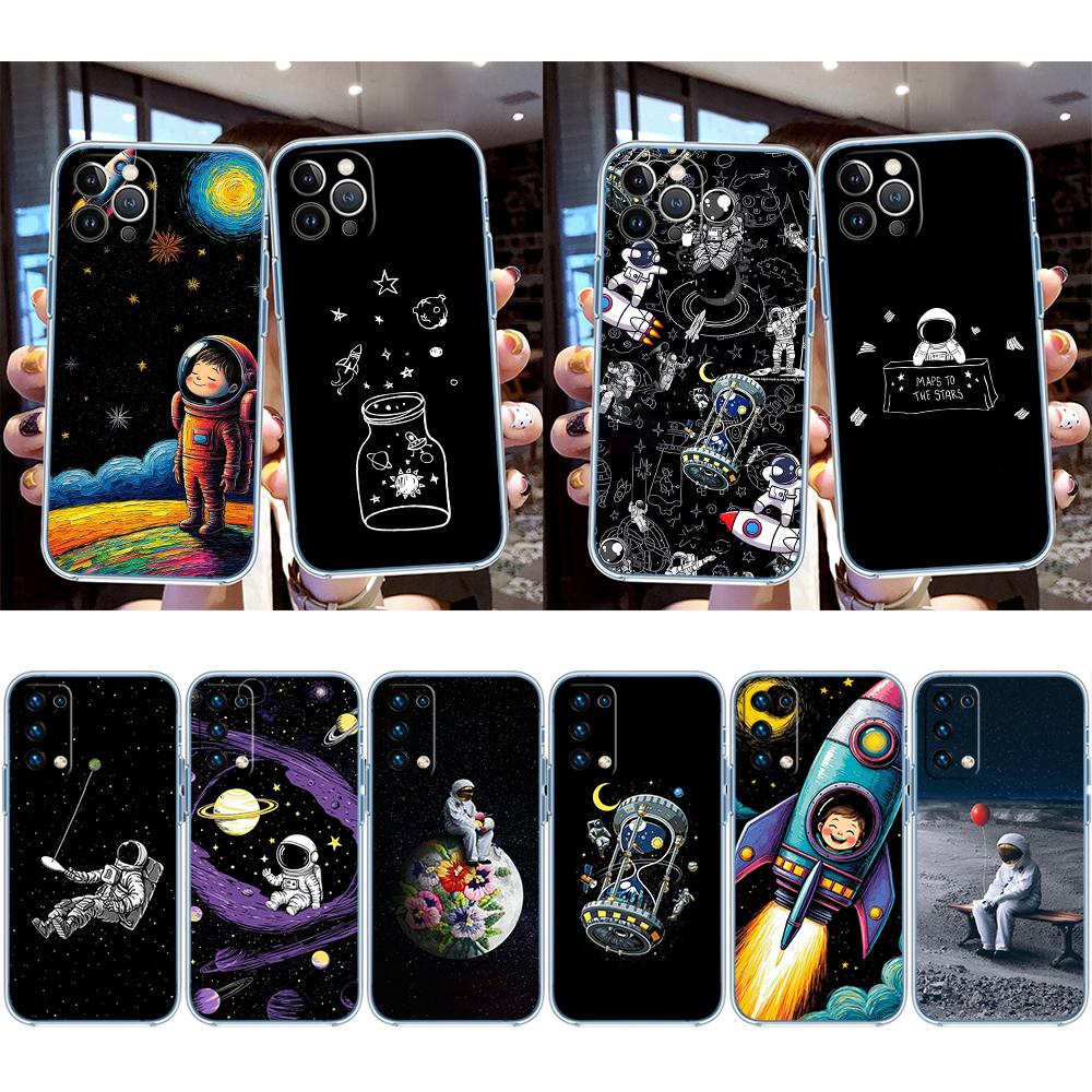 BH4 astronaut Planet Space moon Case for LG K22 K30 K40 K40S K41 K42 K50 K50S K51 K51S K52 K61 K62 K71 K92 Q60 Q61 V40 V50 V60