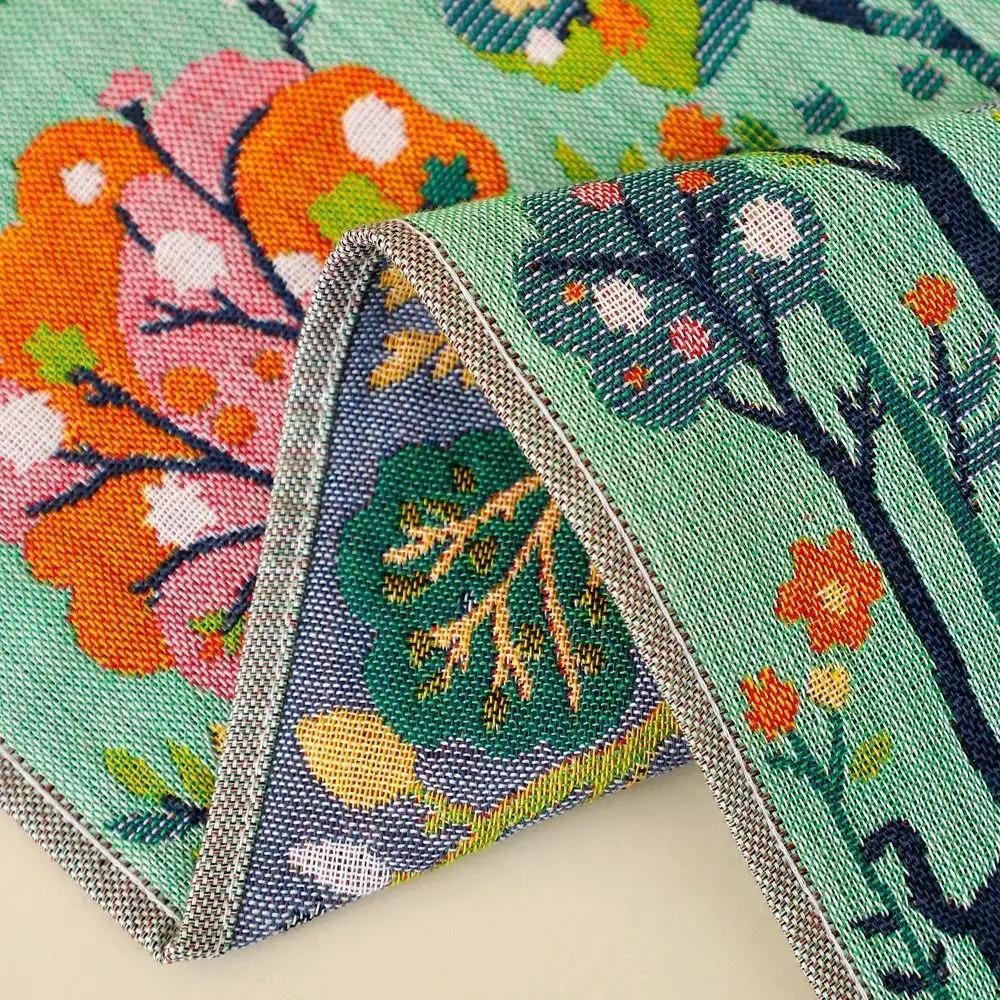 4pcs Quick Dry Pastoral Style Hand Towel 4 Layer Cotton Gauze Tea Towel Kitchen Towel  Bathroom