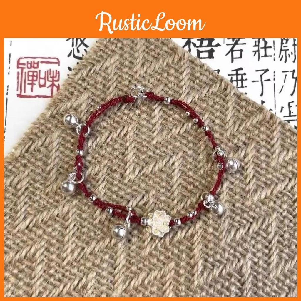 Lotus Bell Retro Bracelet Handwoven For Women And Men Jewelry Artistic