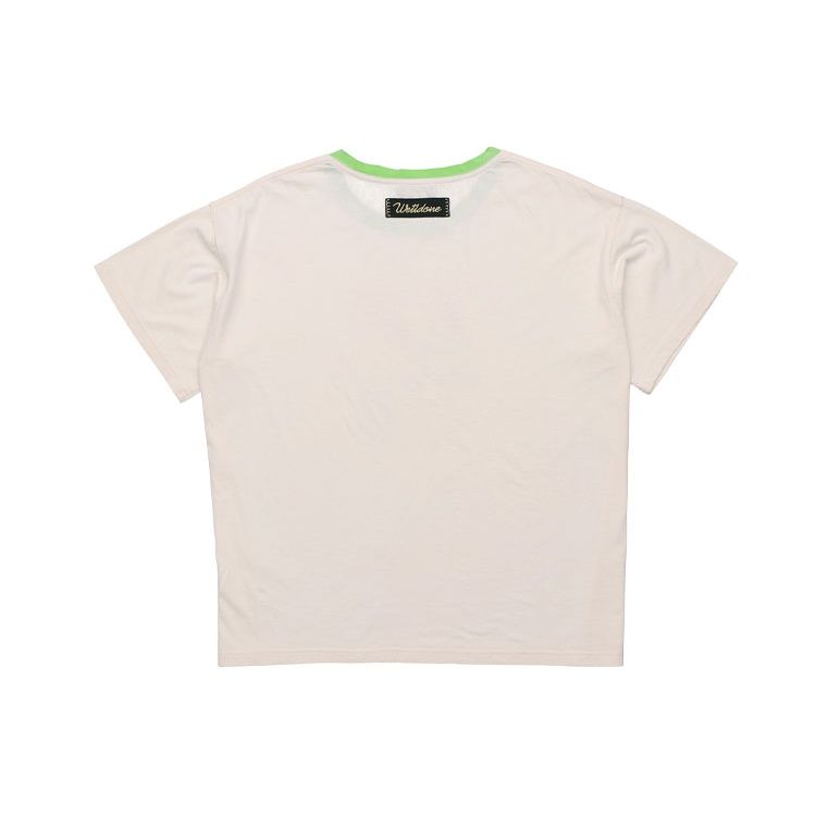 We11done Monster Ink Wash Little Monster Pattern Round Neck High Street Short Sleeve T-Shirt Unisex T-Shirt Off-White WD-TT0-21-510-U-GR