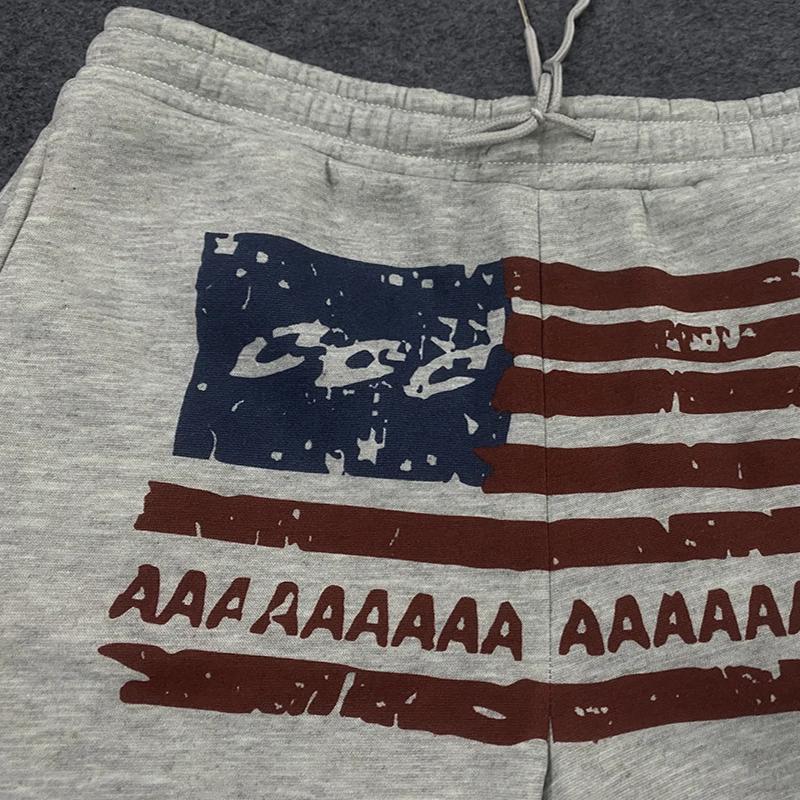 Evropská a americká podzimní a zimní pouliční móda, potištěné volné provedení, dlouhé dámské ležérní kalhoty