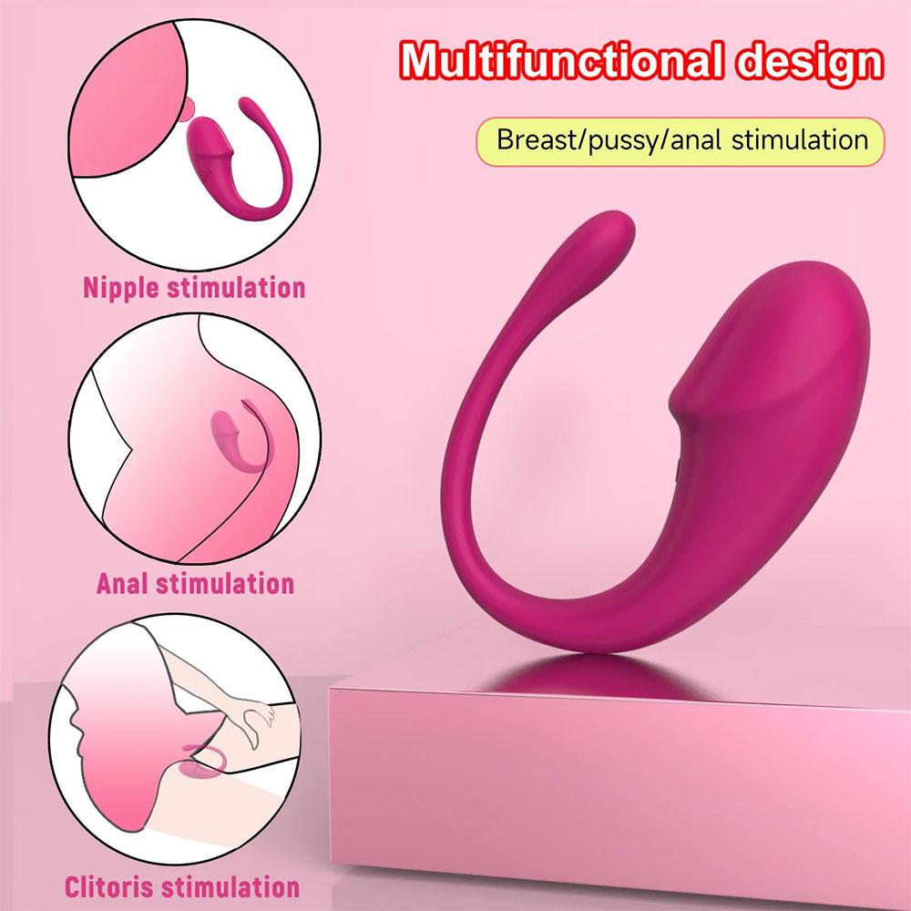APP Control G Spot Dildo Vibrator Wireless Bluetooth Clitoris Stimulator Wearable Love Egg Adult Sex Toys for Women