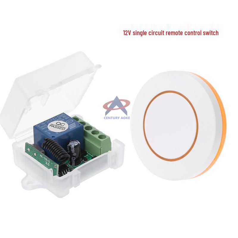 DC 12V Single Channel Remote Control Switch & Adhesive Remote / Auto Reset Receiver