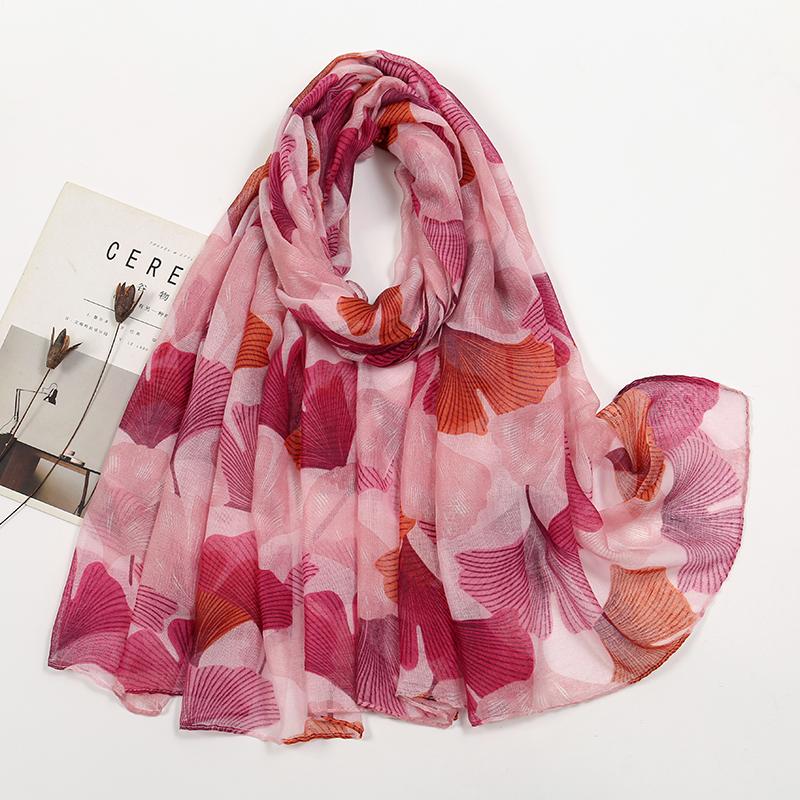 New Printed Cotton Viscose Hijab For Women Muslim Long Shawls Foulard Floral Headscarf Wraps Islamic Headband Turban 180*85cm