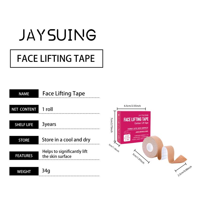 Chin Lifting Elastic Tape for Face Slimming Hydrating Firming Patches for Skin Tightening All Day Beauty Support