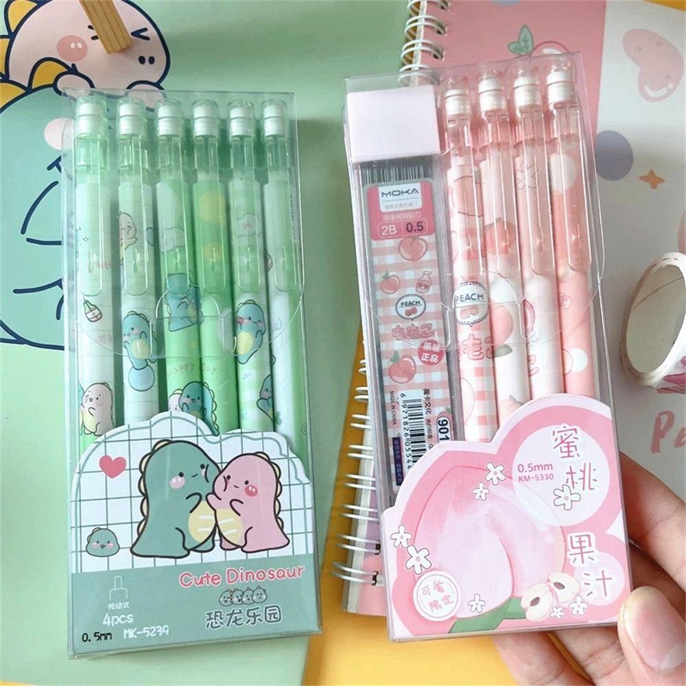 Zubehör 0,5 mm Schüler Kawaii Cartoon Druckbleistift Automatikbleistifte Beweglicher Bleistift Druckstift